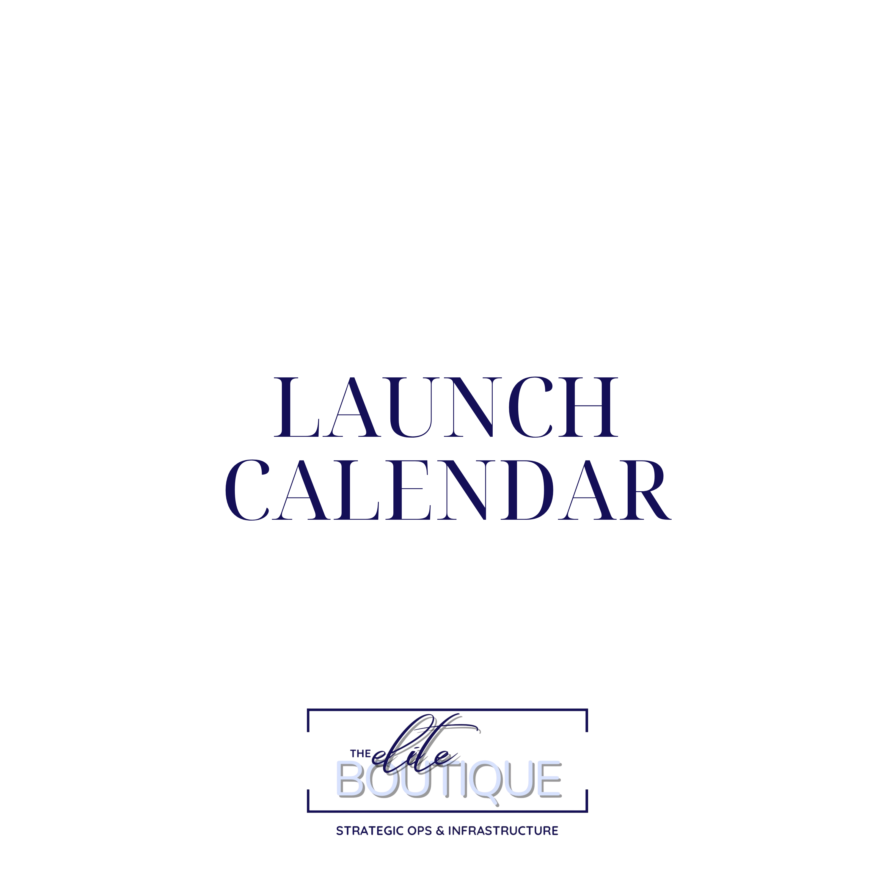 Launch Calendar